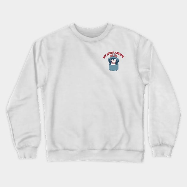 penguin my spirit animal Crewneck Sweatshirt by hatem